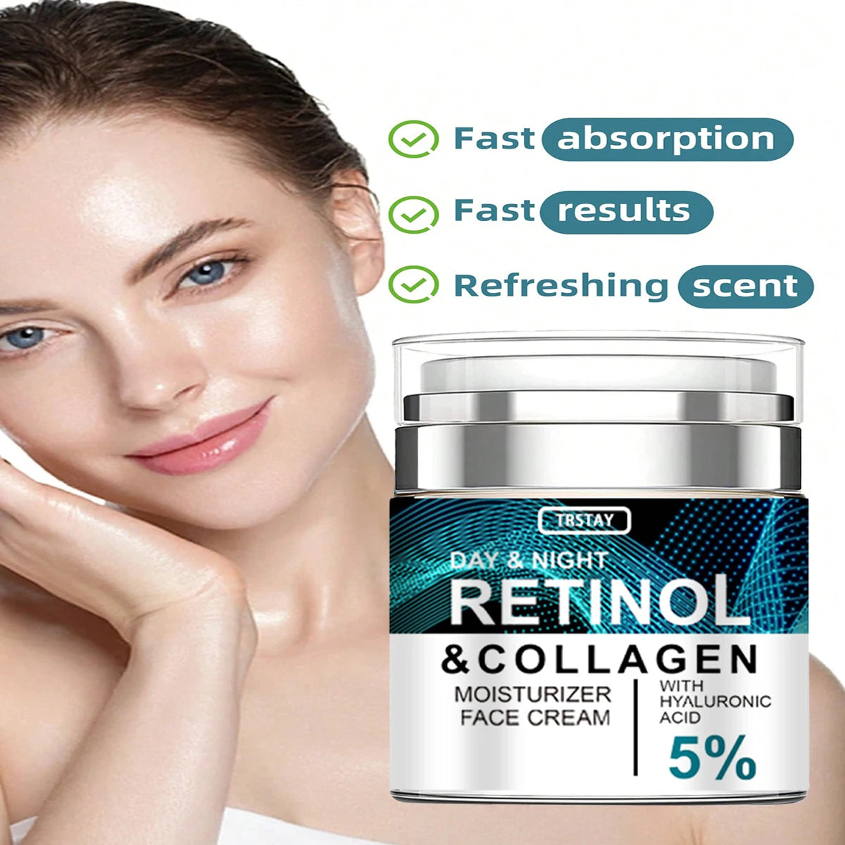 FaceLift® Retinolio ir Kolageno kremas suglebusiai veido odai