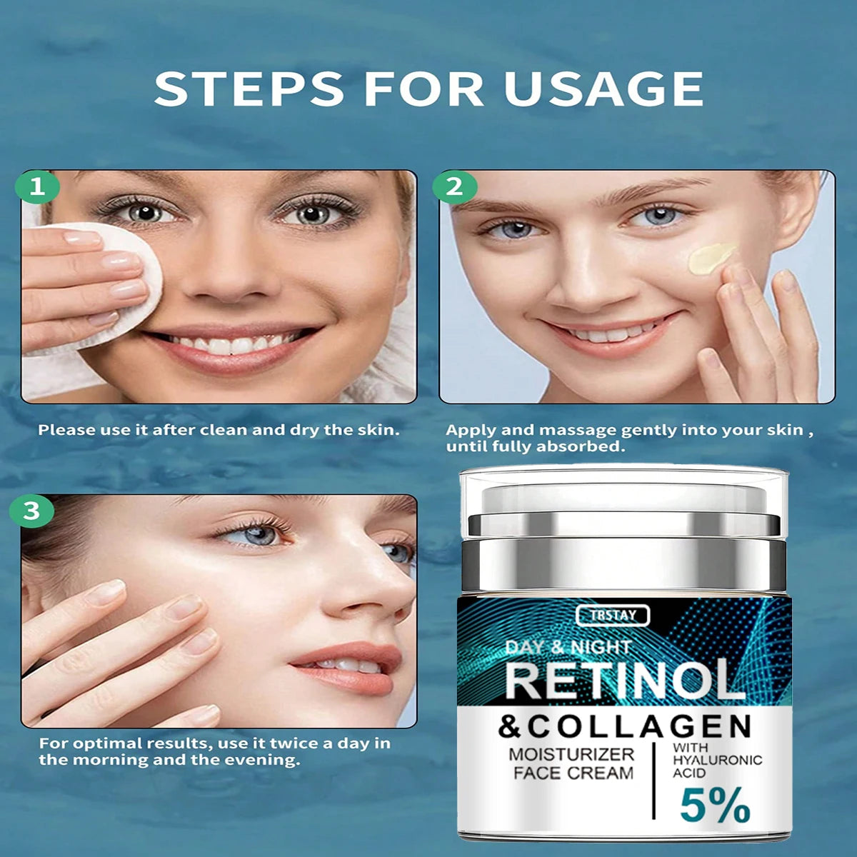 FaceLift® Retinolio ir Kolageno kremas suglebusiai veido odai